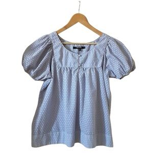 Coupe lavender puffy sleeve blouse size L